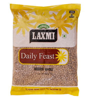 Laxmi Daily Feast Masoor Whole 500 GM